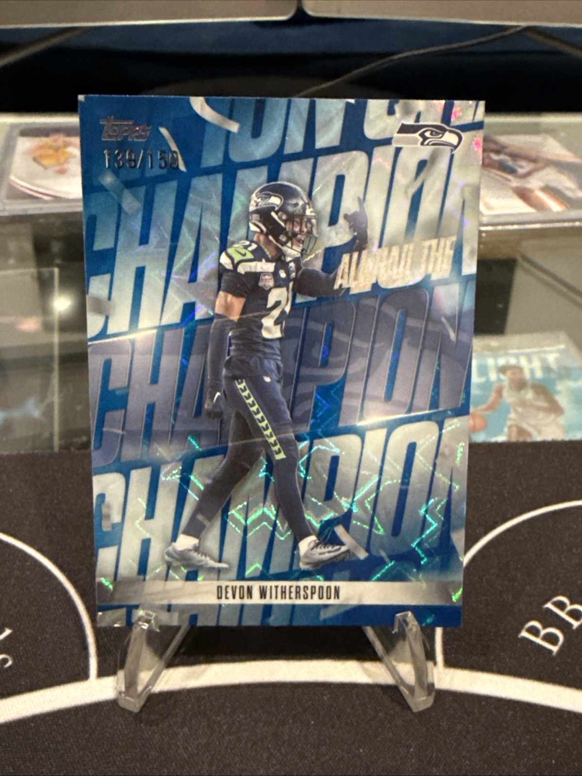 2026 Topps Flagship Devon Witherspoon All Hail The Champion Blue /150 -Seahawks