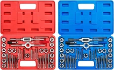 80-Piece Premium SAE and Metric Tap Die Set - 80-Pc. Combo 