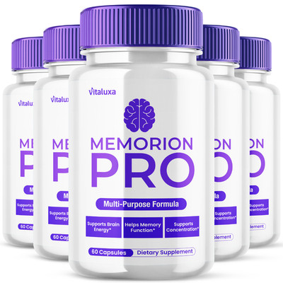 (5 Pack) Memorion Pro Premium Brain Supplement, MemorionPro (300 Capsules)
