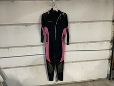 Seaskin women Full Body Wetsuit Pink/Black Neoprene Size XXL water sports