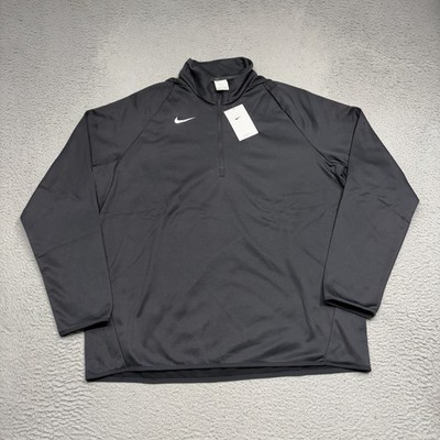Nike Therma FIT 1/4 Zip Pullover Mens XL Black Fleece Sweater Sweatshirt CN9492