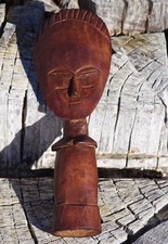 VINTAGE African Tribal Art Ashanti Akuaba Fertility Doll 1970's West Africa