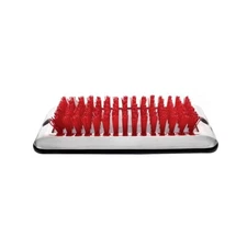 Stainless Red Nylon Shoe Boot Brush Scraper For Peterbilt Kenworth Freightliner