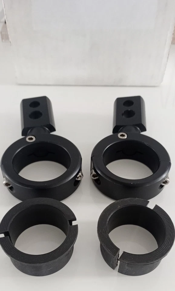 PIAA Kit support fixation feux additionnels moto fixation sur crash bar Ø38-45mm - Photo 4/4