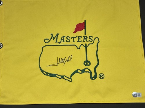 José María Olazábal signed Masters pin flag 1994 1999 Champion Beckett COA 412 - Picture 2 of 2