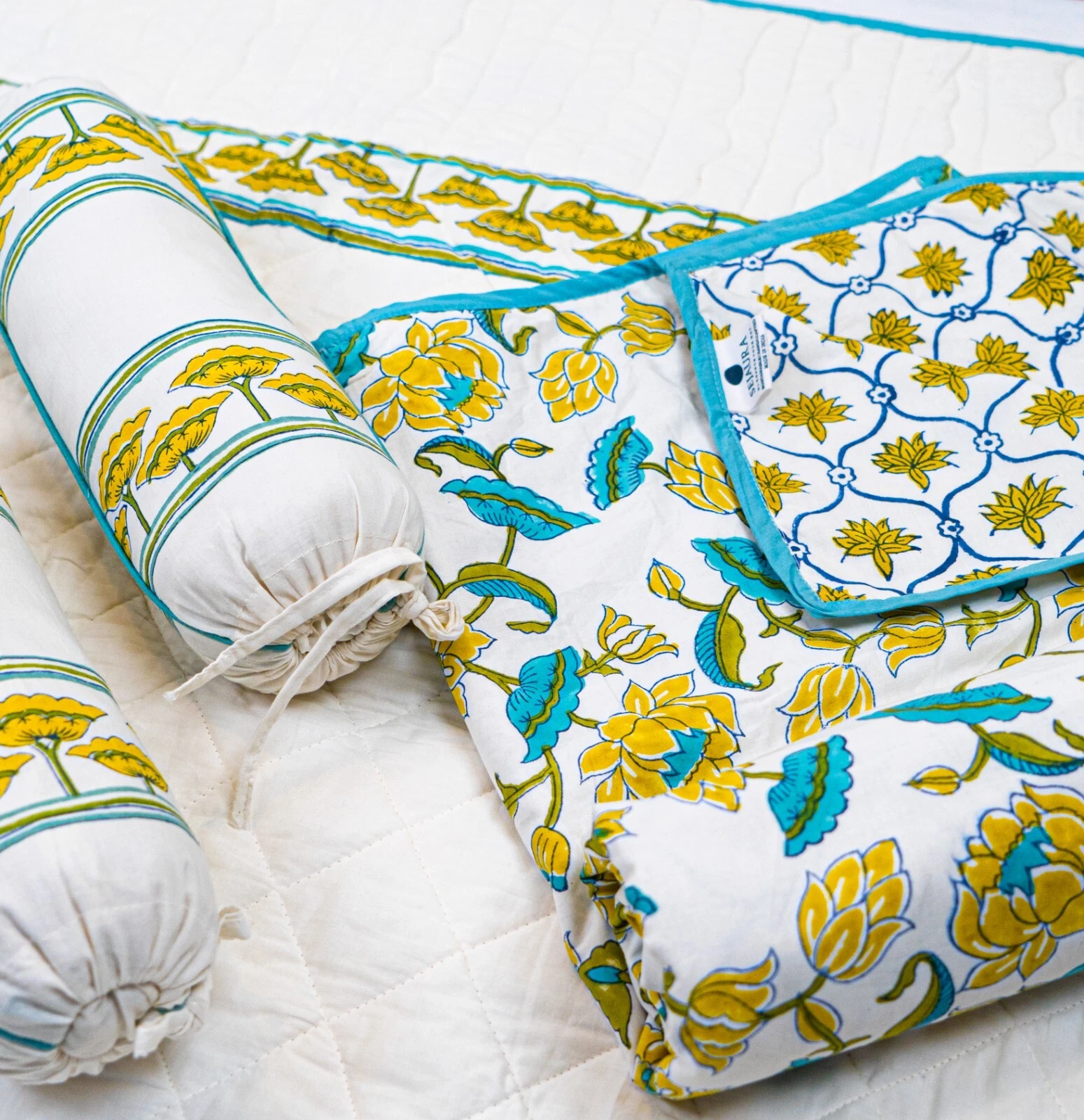 5 Pieces Padma Baby Bedding Set, 100% Organic Cotton
