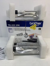 Brother TN433 2PK Black Toner Cartridge High Yield - 2 Pack