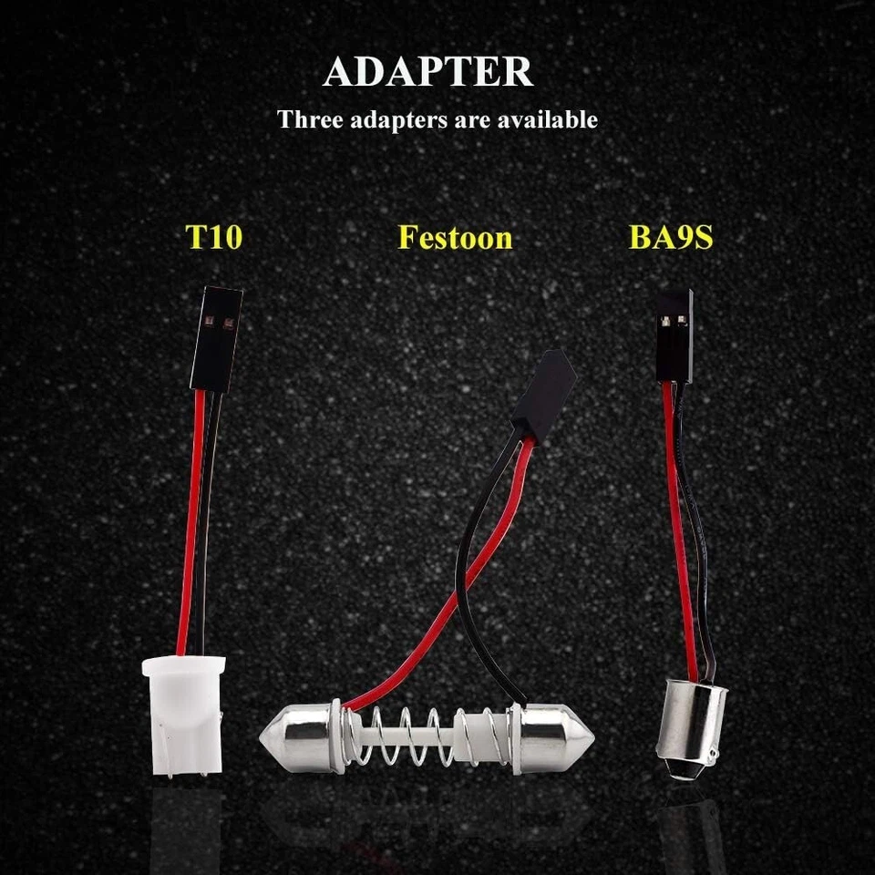 BOMBILLA INTERIOR MAPA CÚPULA CENTRO LED BLANCO PANEL 36SMD LÁMPARA XENÓN OCULTA CANTIDAD = 4 Foto 4 de 4
