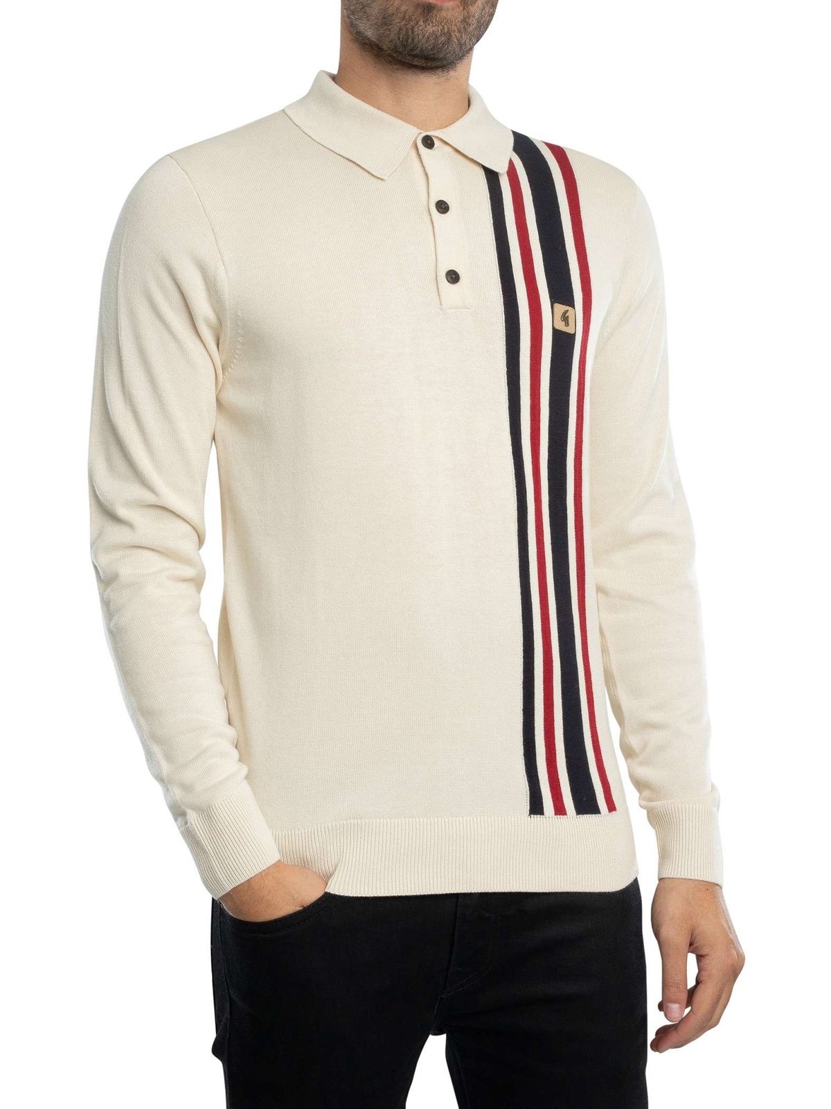 Мужская рубашка поло с длинными рукавами Soda от Gabicci, бежевый