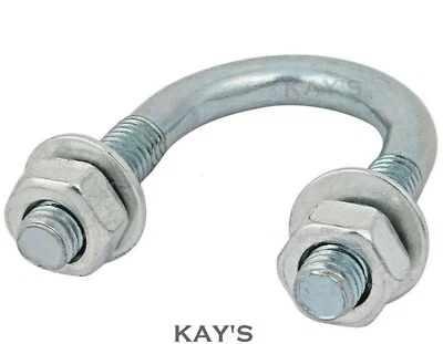 KAYFAST U BOLTS NUTS & WASHERS ZINC PLATED BRITISH STANDARD PIPE BSP NOMINAL BORE SIZES