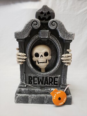 Hyde and Eek Animated Skeleton Tombstone Halloween Lights And Sounds Target