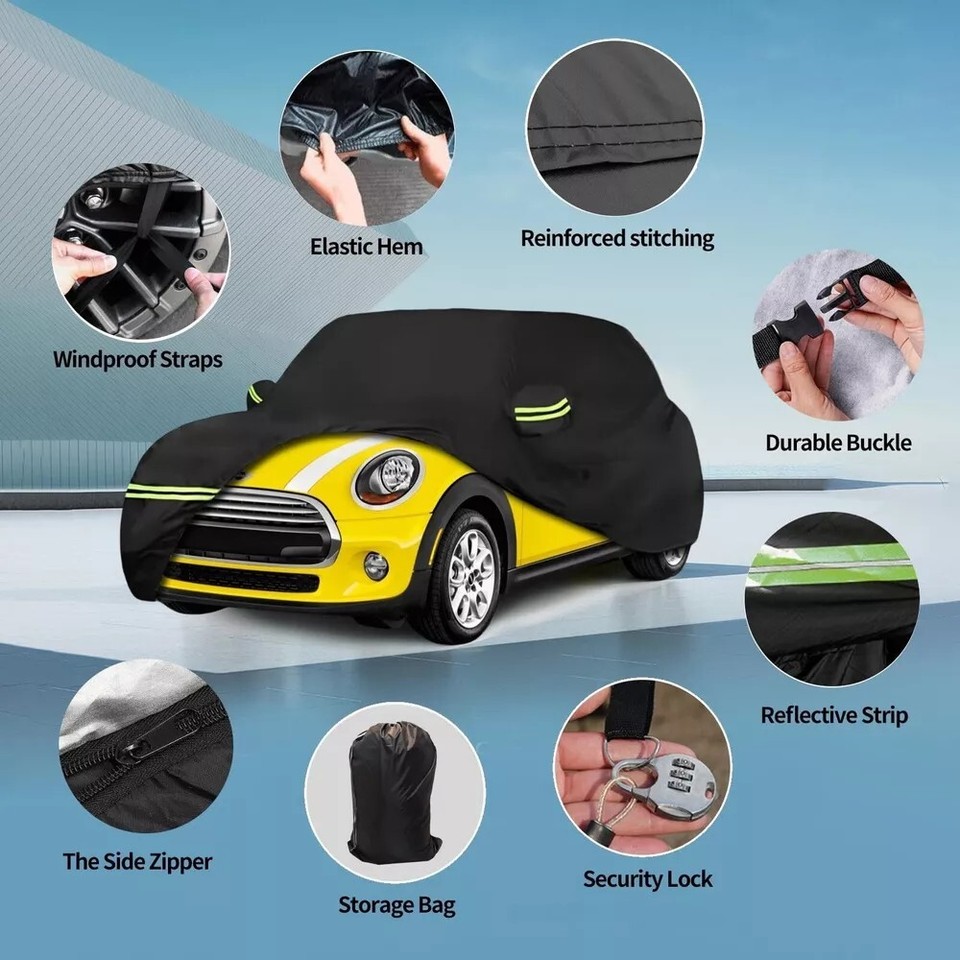 Waterproof Car Covers for 20022021 Mini Cooper/Cooper S 2Door(Black
