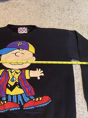 Vtg 70s Peanuts By Design Snoopy Charlie Brown Crewneck Sweatshirt