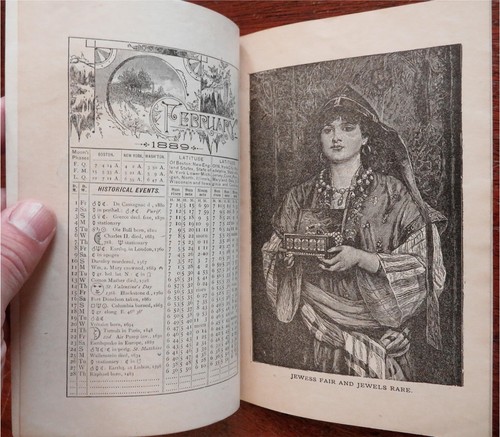 Adam Sutcliff Stove Co. Almanac 1889 Calendar Astronomy History illustrated - Picture 6 of 10