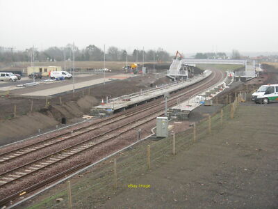 Foto 12x8 Bahnhof Shawfair an der Grenzbahn einige Fortschritte seit 9 J c2015