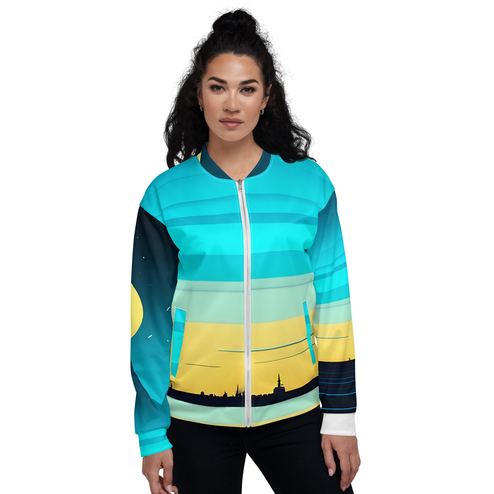 Bomber Jacket - Stylish Comfort: Vibrant Unisex-image