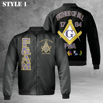 Personalized Lodge Prince Hall Mason Father Of All 3D Bomber Jacket S-5XL