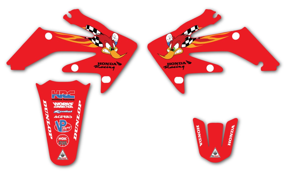 HONDA WOODY GRAPHICS CRF250 2006 2007 2008 2009 LAMINATED MX