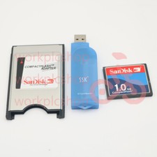 1PCS NEW Reader FANUC 1G CF Compact Flash Card CF-PCMCIA Adapter SSK US