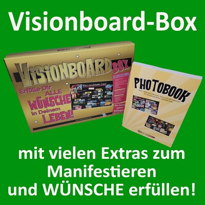 Vision Board-Box   Erfülle Dir ALLE WÜNSCHE!   XXL-Box mit sehr vielen Extras  