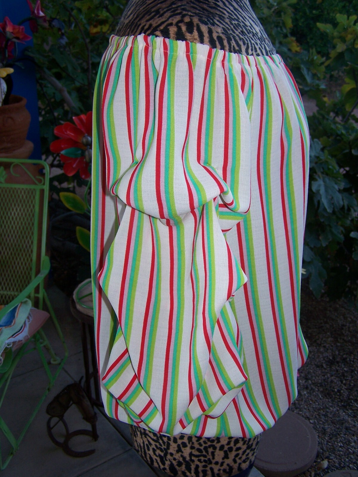 NWT~Boho Festival On/Off The Shoulder Ruffle Sleeve Tie Bottom Blouse~L~Boutique