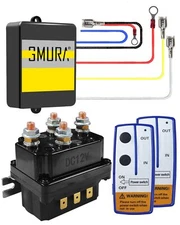 Wireless Winch Remote Control Kit 12v 250a Winch Solenoid Relay Contactor & 2 Re