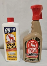 Lot of 2 Wildlife Research Super Charged Scent Killer Combo Odorless 24 ounces