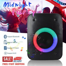 Pro 4" 1000W Rechargeable Bluetooth Party Stereo Bass Speaker TF/FM/AUX/USB/LED