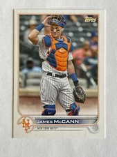 2022 TOPPS JAMES MCCANN #256 CATCHER NEW YORK METS BASEBALL CARD