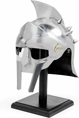 Mittelalter Helm Spanier Maximus Römer Gladiator Stahlkrieger Kostüm Wearables