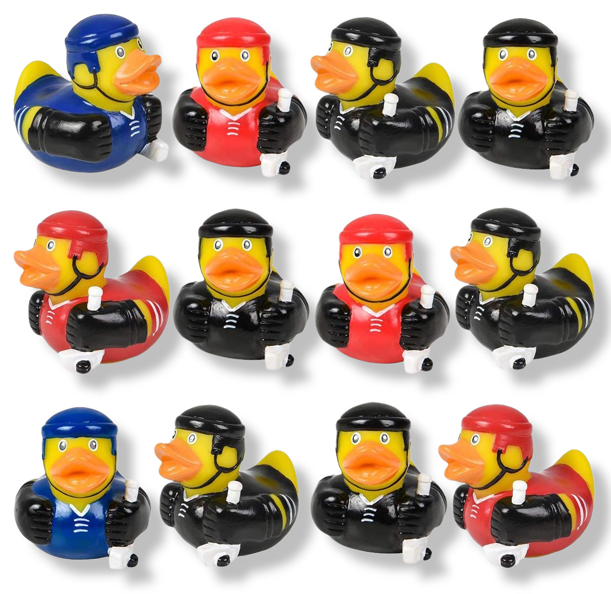 Cool Sport Themed Hockey Rubber Ducks (2") (12 Pack)