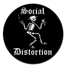 Social Distortion Turntable Slipmat - Skeleton Punk Rock Band Ring of Fire