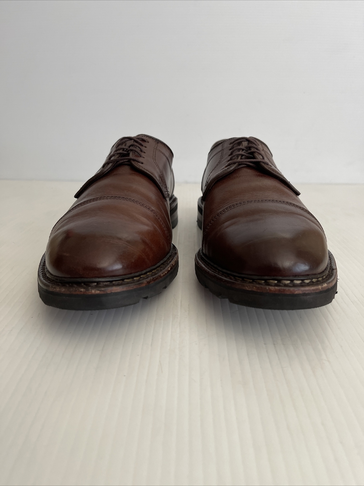 SAOLA Allen Edmonds Ace Cap Toe Derby Pelle marrone 9 D (Y86)