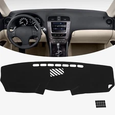 Black Dashboard Protector Cover Mat Non-Slip/UV/Glare Fits 06-13 IS250 IS350