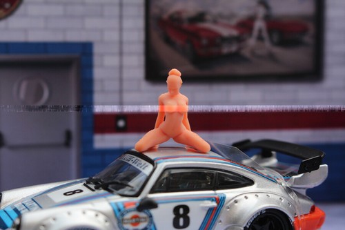 3D print 1/64 Car Model Bikini sexy girl beach garage accessories mini sand - Picture 9 of 31