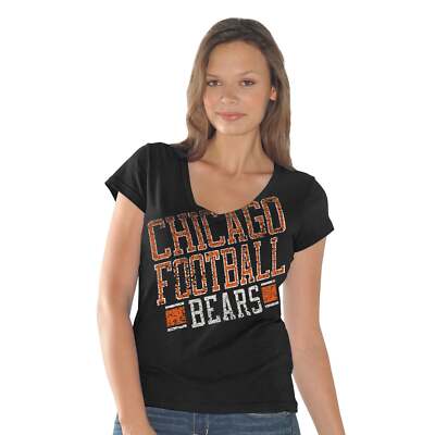 Chicago Bears T-Shirt Women's Fanfare V-Neck