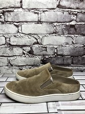 Vince Taupe Suede Leather Slip On Casual Snea...