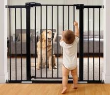 36" Extra Tall Baby Gate for Stairs Doorway 29.7"-48" Wide Auto Close Dog Gate