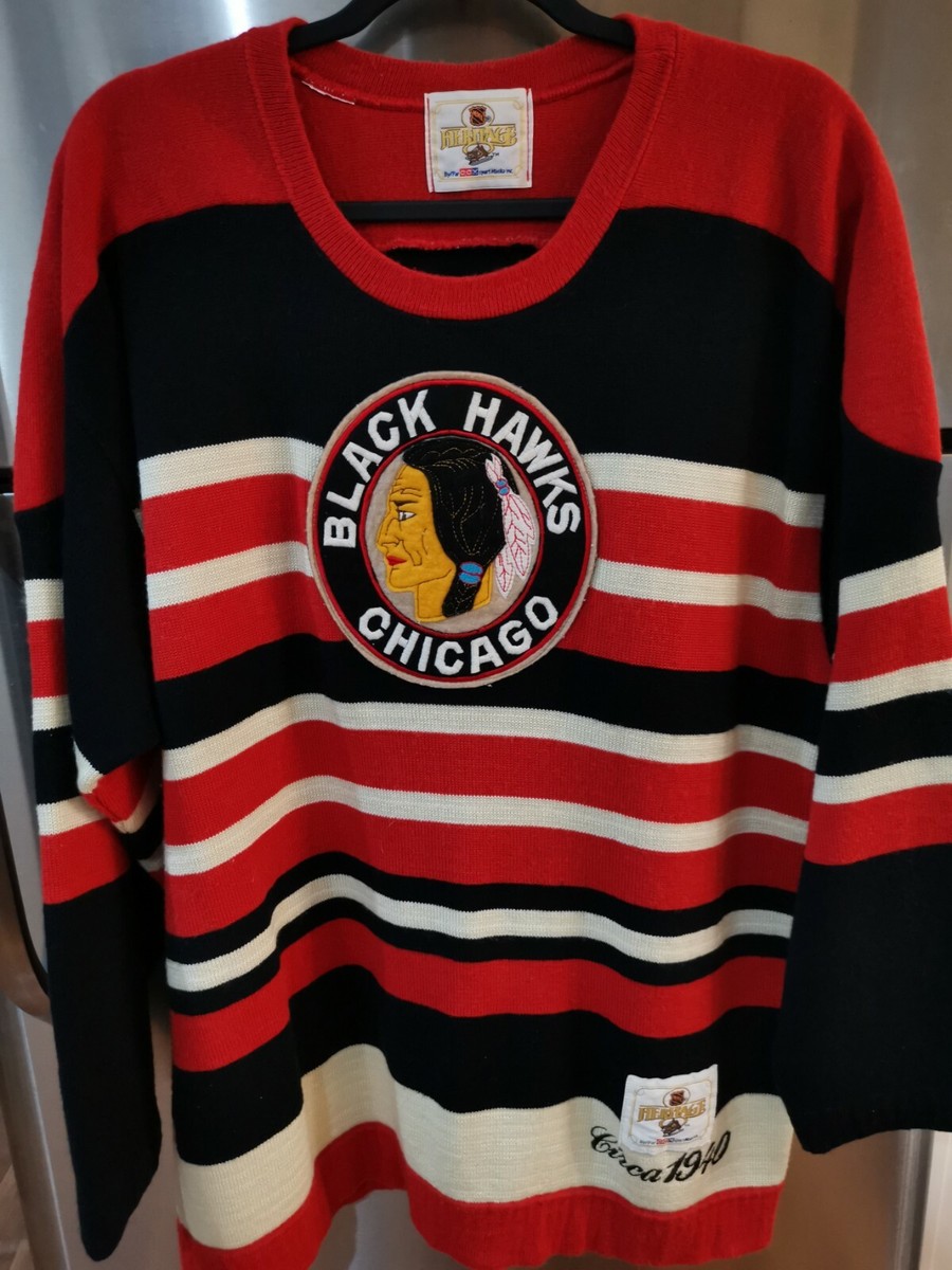 Heritage Blackhawks Vintage Sweater CCM Chicago Blackhawks