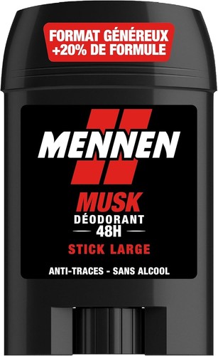 Lot 3 Déodorants Mennen MUSK 48H Stick Large Sans Alcool Anti-Traces 3 x 60ml - Picture 3 of 8
