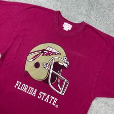 VTG Florida State Seminoles Shirt Mens Small Maroon FSU NCAA Made in USA 90s Tee