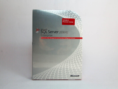 SQL-Server 2008 Enterprise R2 (32&64bit) w/1-proc.-license, retail, full version