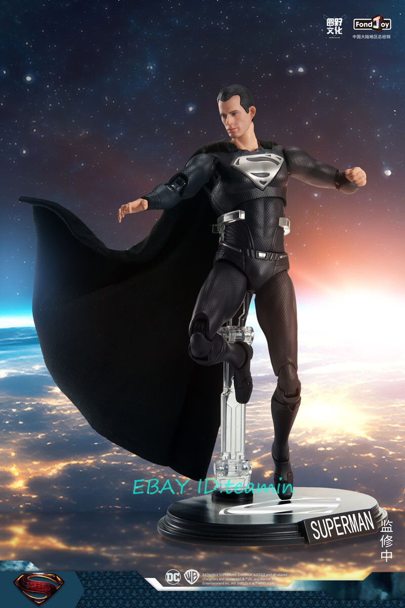 Fondjoy Justice League Black Suit Superman 1/9 19cm Action Figure