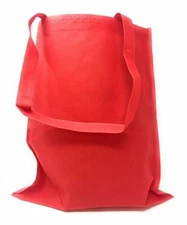 50 Bulk Large Tote Bag Mega Pack - 15 x 16 Reusable Shopping Bags (Red)