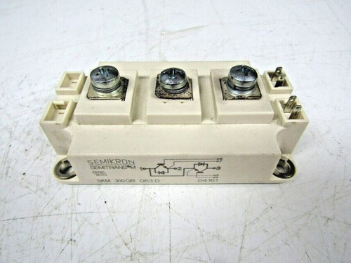 🔥SEMIKRON SKM 300 GB 063 D IGBT MODULE SKM300GB063D W/ SCREWS