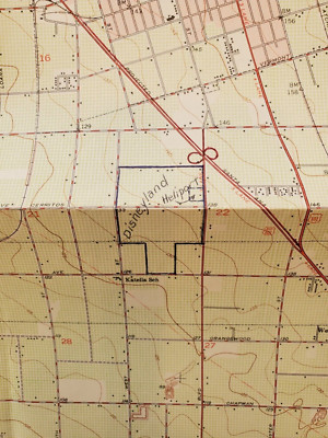 Anaheim Quadrangle CA 1947  26 x 22  7.5 Min - Disneyland Border VTG USGS Map 