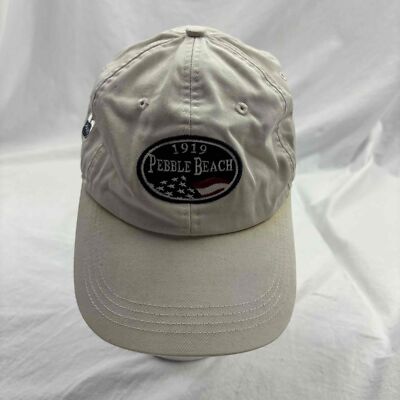 AHEAD 1919 Pebble Beach Men Baseball Cap White Embroidered