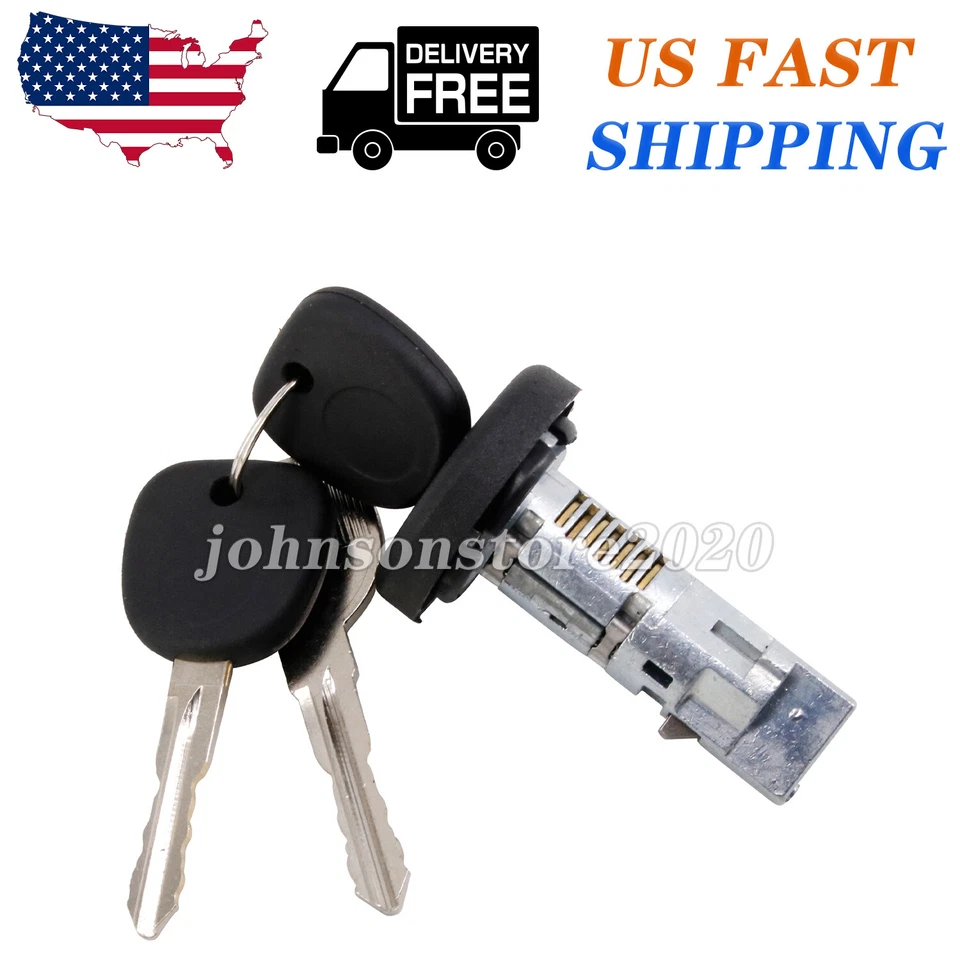 New Ignition Switch Lock Cylinder & 2 Keys for Buick LaCrosse Lucerne Century Foto 3 de 4