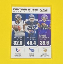 2021 Panini Score Football Watson/Henry/Jefferson FANTASY STARS INSERT #FS6 🔥