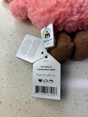 Jellycat AMUSEABLE CORAL - Authentic - Brand New with Tags
